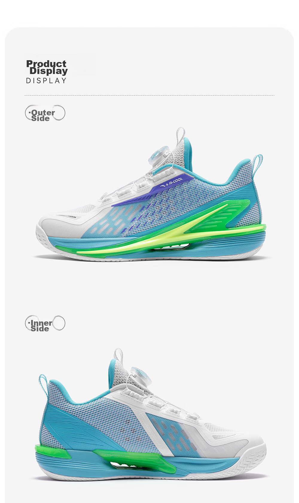 Anta Kids Sports Shoes Boys Big Kids 2026 Summer Basketball Series Wind Tunnel Basketball Shoes 312621111 25